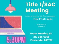 Title 1/SAC Meeting